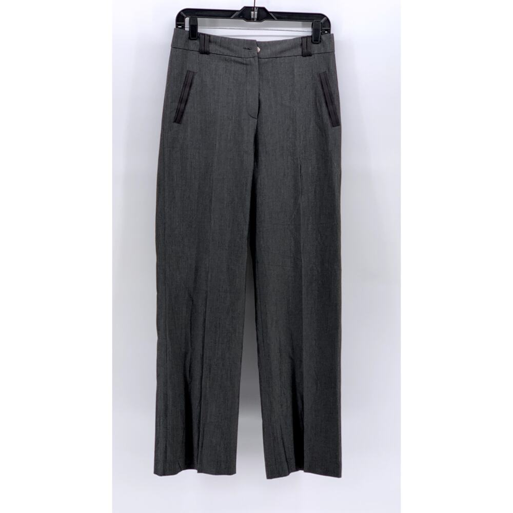FIMAS Women's Charcoal Gray Straight Leg Pants SZ 42(US12)